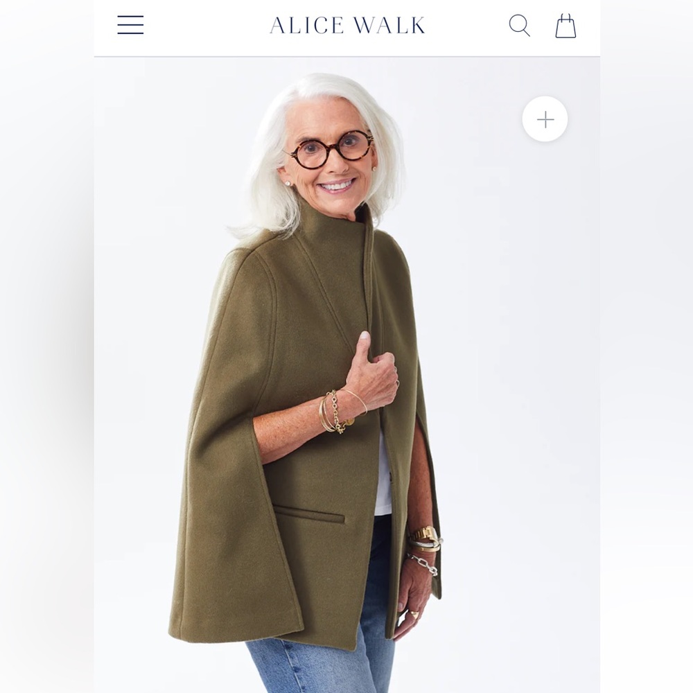NWT small Olive green cape from Alice Walk